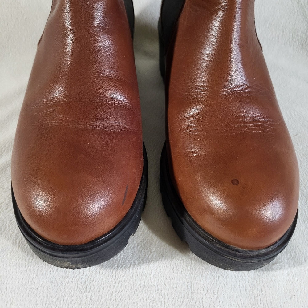 Enzo Tesoti Made In Spain Chelsea Leather Boots Size 38 EU / 8 US - Picture 3 of 9